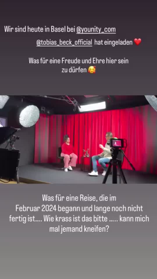 Kurzer Story-Clip einer Teilnehmerin